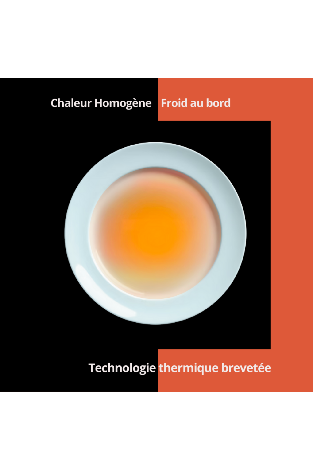 Assiette chauffante "Ondine" (28cm) préco