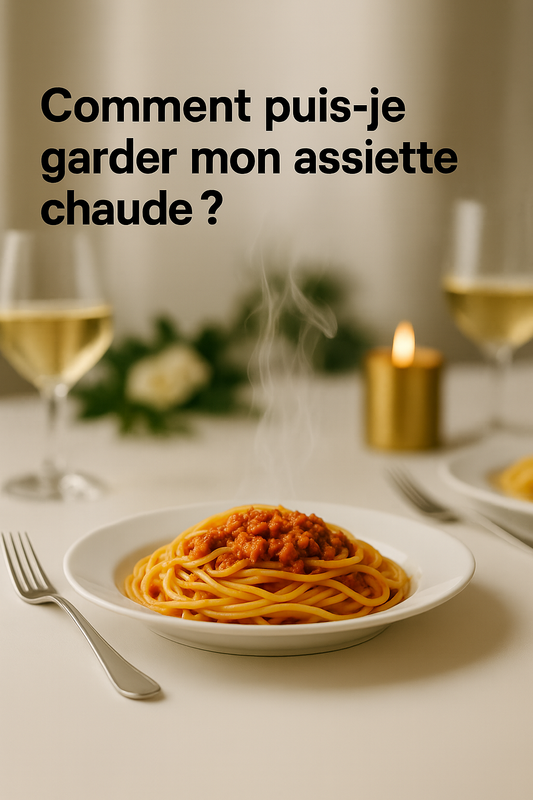 Comment puis-je garder mon assiette chaude ?