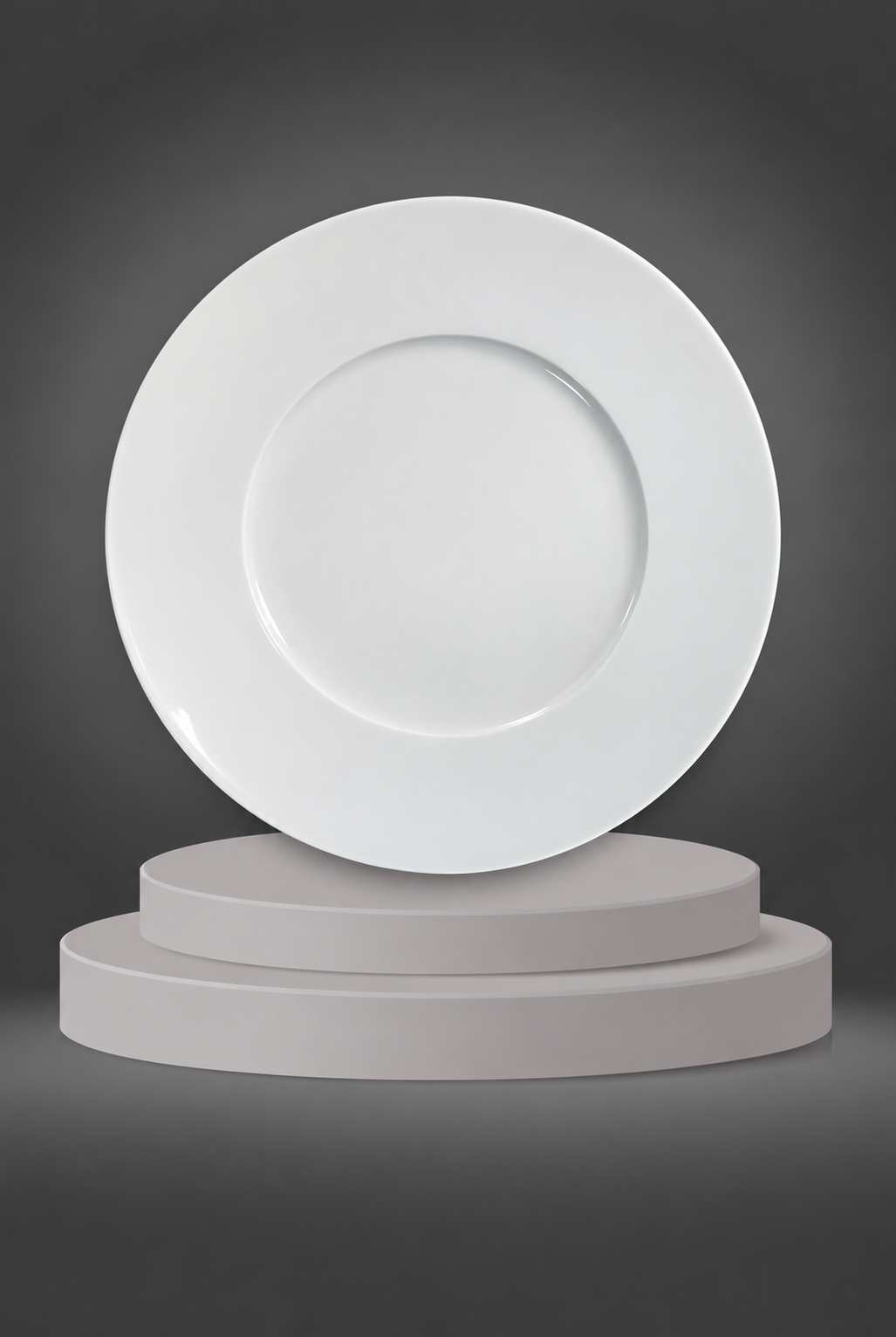Assiette chauffante "Alba" (27cm) Porcelaine blanche