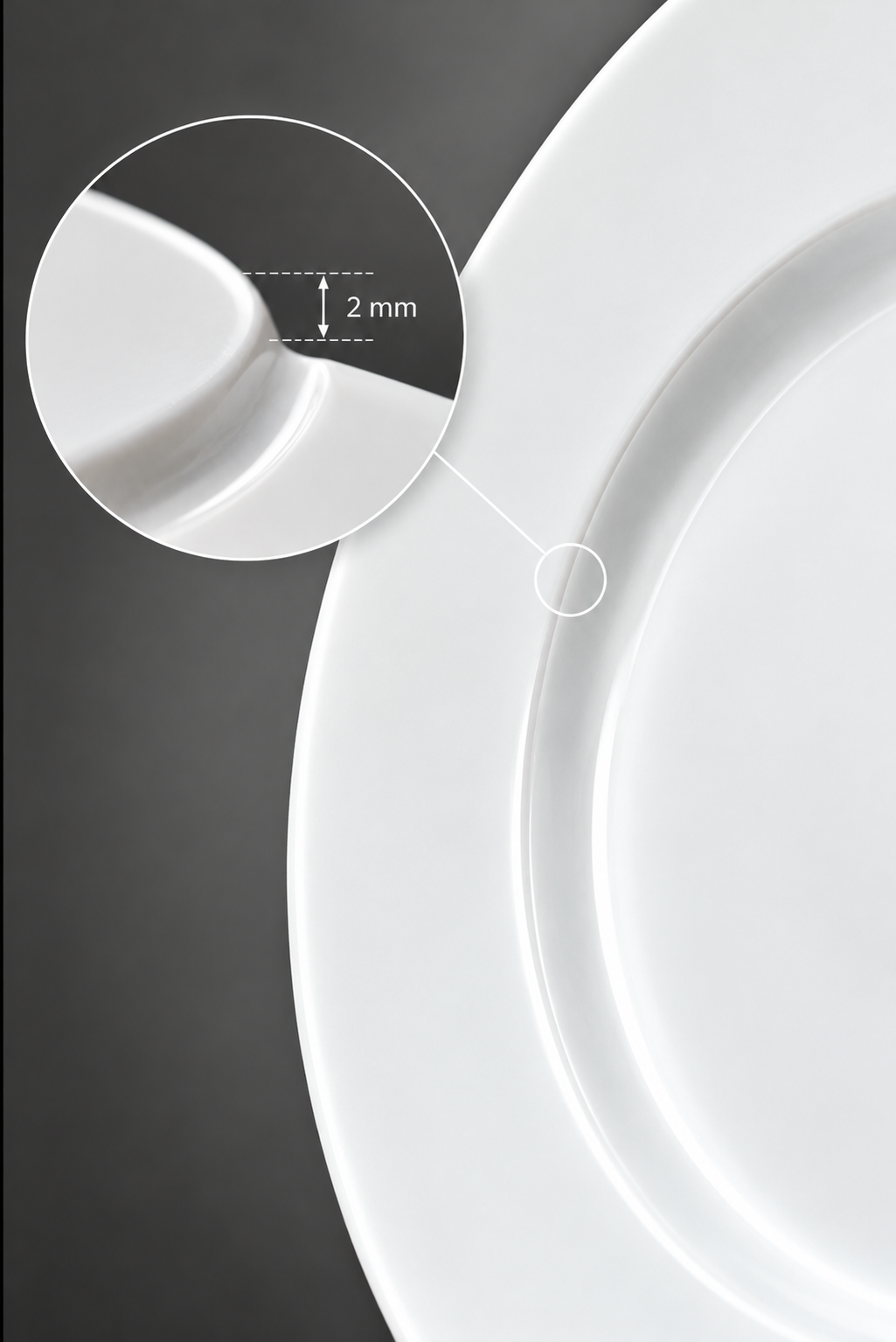 Assiette chauffante "Classis" (27cm) porcelaine blanche