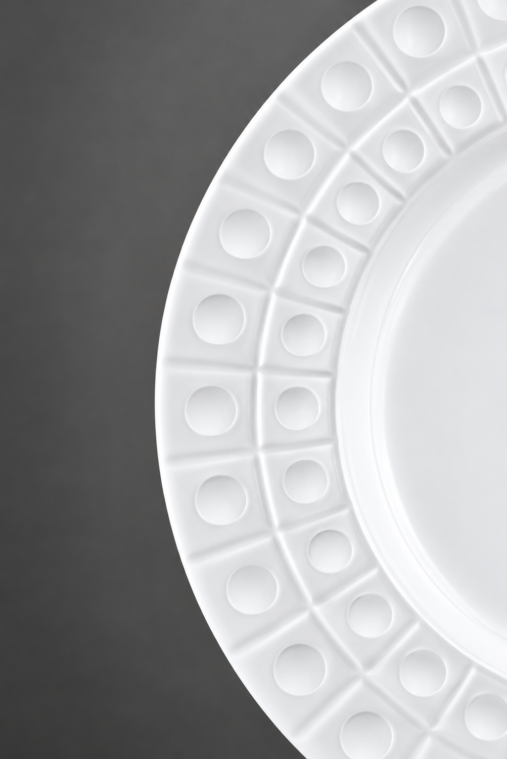 Assiette chauffante "Orbita" (27cm) Porcelaine blanche